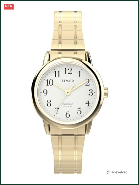 Timex Easy Reader Gold-Tone Stainless Steel Women\'s Analog Quartz Watch